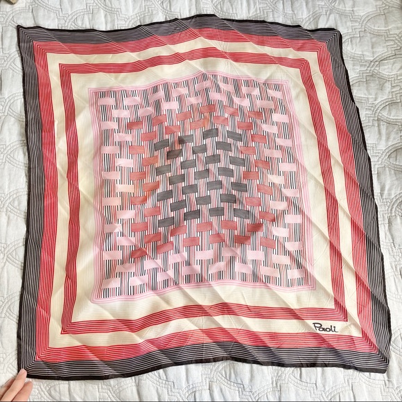 Paoli vintage square scarf - Picture 1 of 10